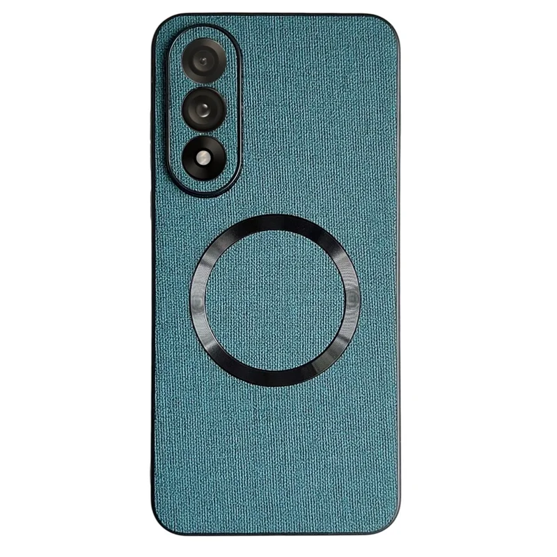 Für OnePlus Nord 5 5G Hülle Stoßfest TPU + Stoff Rückseite Handyhülle Kompatibel mit MagSafe - Dunkelgrün