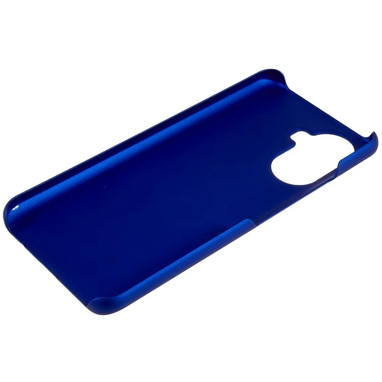 Pour Huawei, Profitez de la Couverture de Protection de la Couverture de Protection Des Téléphones Portables à Dossier de Dossier de Dossier de Dossier Dur et Brillant Caoutchouté - Bleu