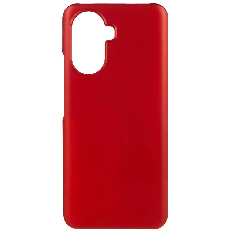 For Huawei Enjoy 50 Rubberized Glossy Hard PC Back Case Cellphone Protective Cover - Red