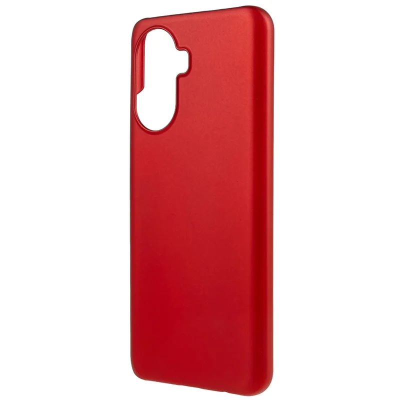 For Huawei Enjoy 50 Rubberized Glossy Hard PC Back Case Cellphone Protective Cover - Red