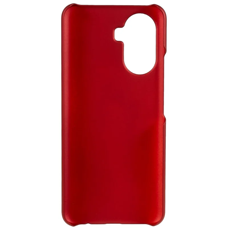 For Huawei Enjoy 50 Rubberized Glossy Hard PC Back Case Cellphone Protective Cover - Red