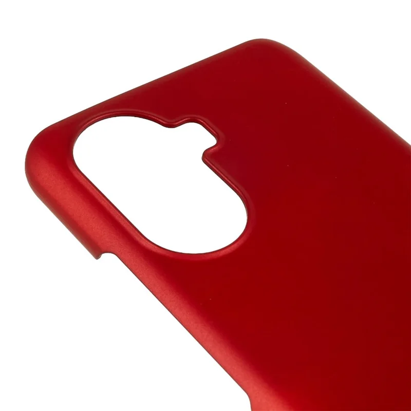 For Huawei Enjoy 50 Rubberized Glossy Hard PC Back Case Cellphone Protective Cover - Red