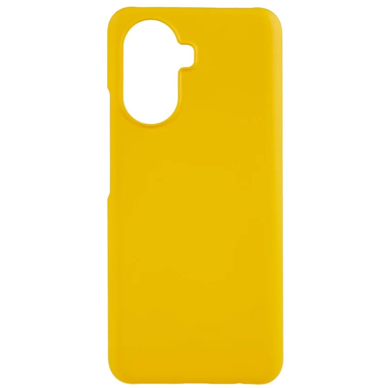 For Huawei Enjoy 50 Rubberized Glossy Hard PC Back Case Cellphone Protective Cover - Yellow