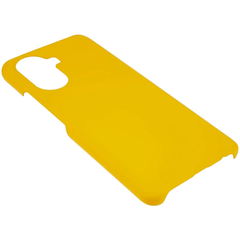 For Huawei Enjoy 50 Rubberized Glossy Hard PC Back Case Cellphone Protective Cover - Yellow