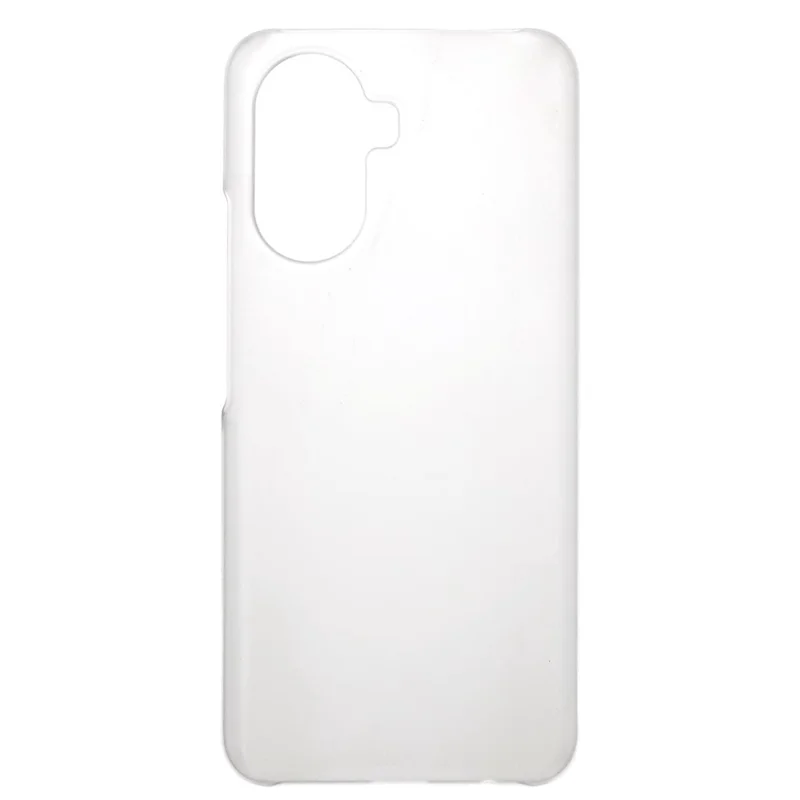 For Huawei Enjoy 50 Rubberized Glossy Hard PC Back Case Cellphone Protective Cover - Transparent