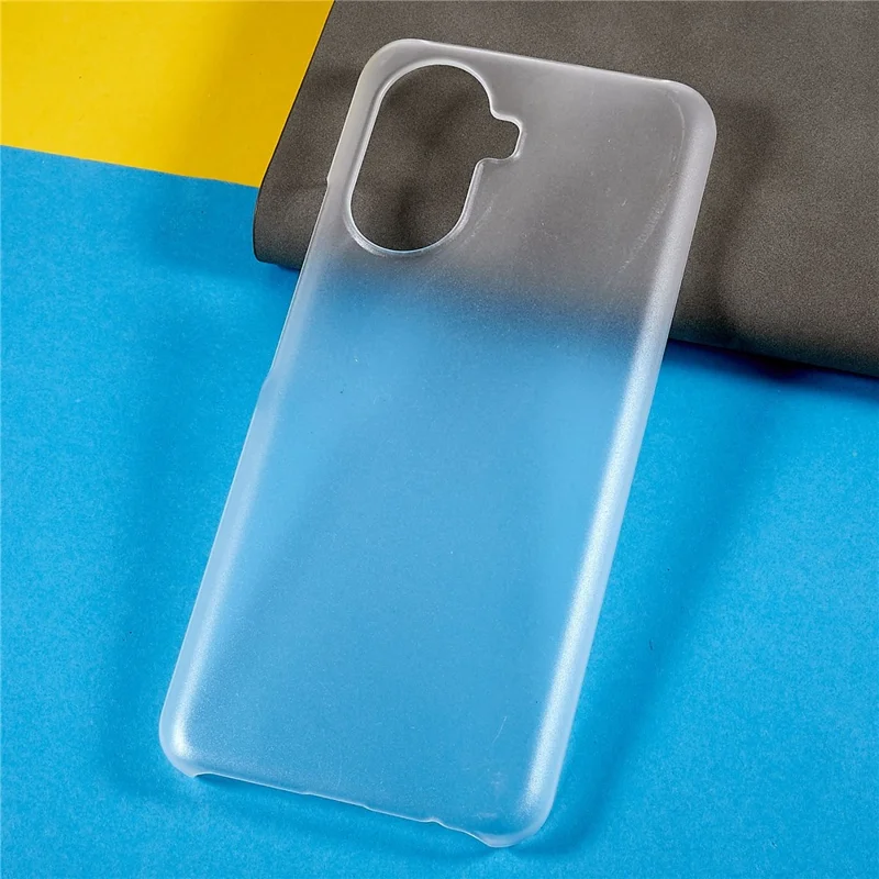 For Huawei Enjoy 50 Rubberized Glossy Hard PC Back Case Cellphone Protective Cover - Transparent