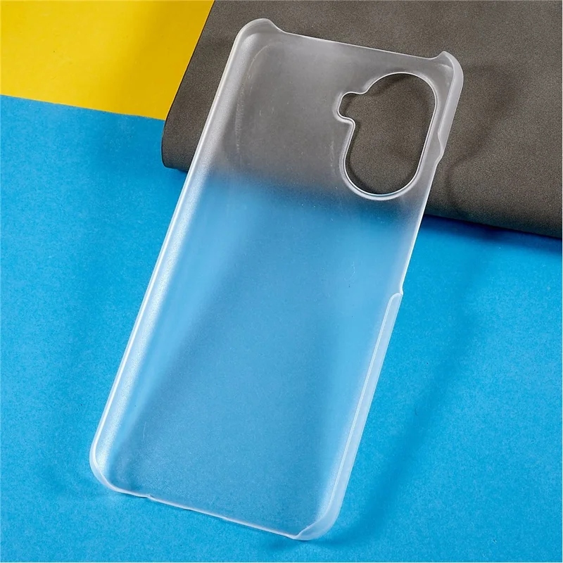 For Huawei Enjoy 50 Rubberized Glossy Hard PC Back Case Cellphone Protective Cover - Transparent