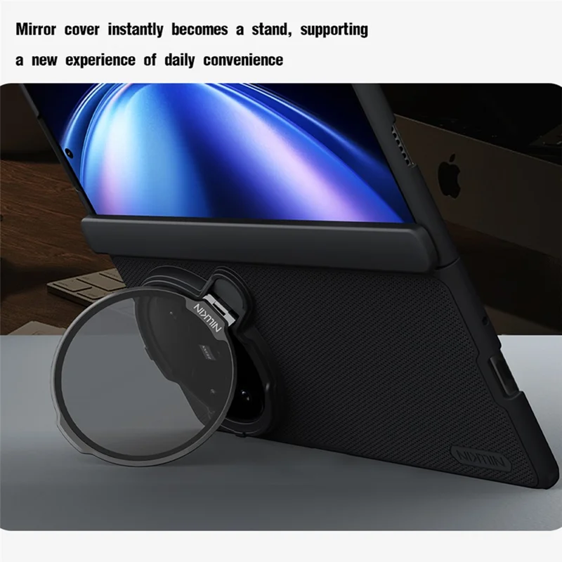 NILLKIN Super Frosted Shield Prop für vivo X Fold5 5G Magnetische Hülle Transparente Objektivabdeckung Ständer PC Handyhülle