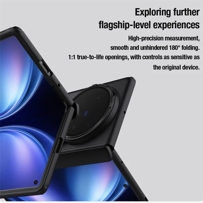 NILLKIN Super Frosted Shield Prop für vivo X Fold5 5G Magnetische Hülle Transparente Objektivabdeckung Ständer PC Handyhülle