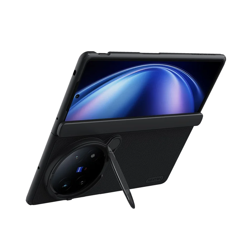 NILLKIN Super Frosted Shield Prop For vivo X Fold5 5G Case Clear Lens Lid Kickstand Phone Cover
