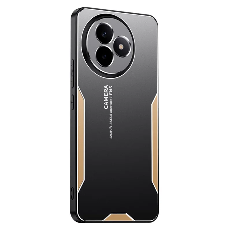For Xiaomi Redmi K80 Ultra 5G Phone Case Aluminium Alloy TPU PC Back Cover - Gold