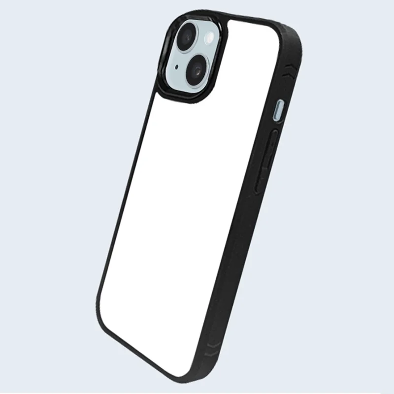 10Pcs For iPhone 15 Case DIY Blank Heat Transfer TPU + PC Phone Back Cover with Magnetic Ring