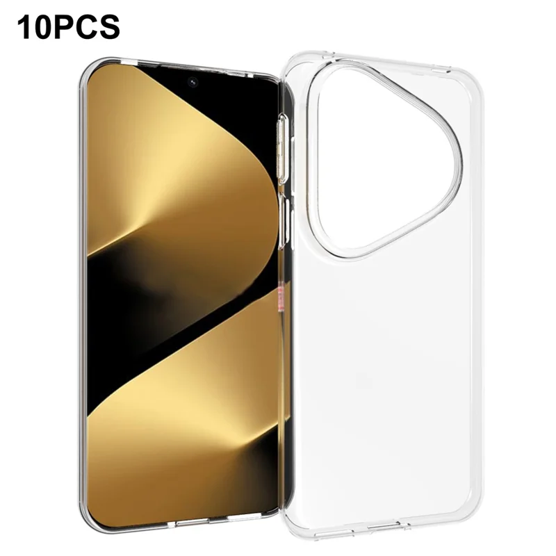 10Pcs  /  Pack For Huawei Pura 80 Ultra Case Watermark Free TPU Protective Clear Phone Cover