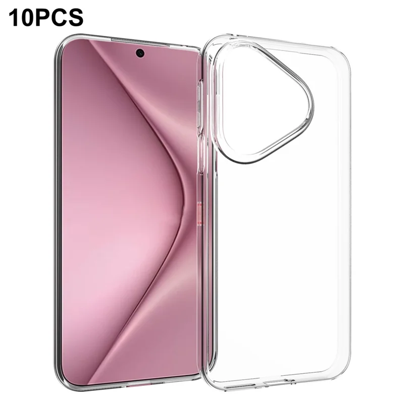 10Pcs  /  Pack For Huawei Pura 80 Case Watermark Free TPU Protective Clear Phone Cover