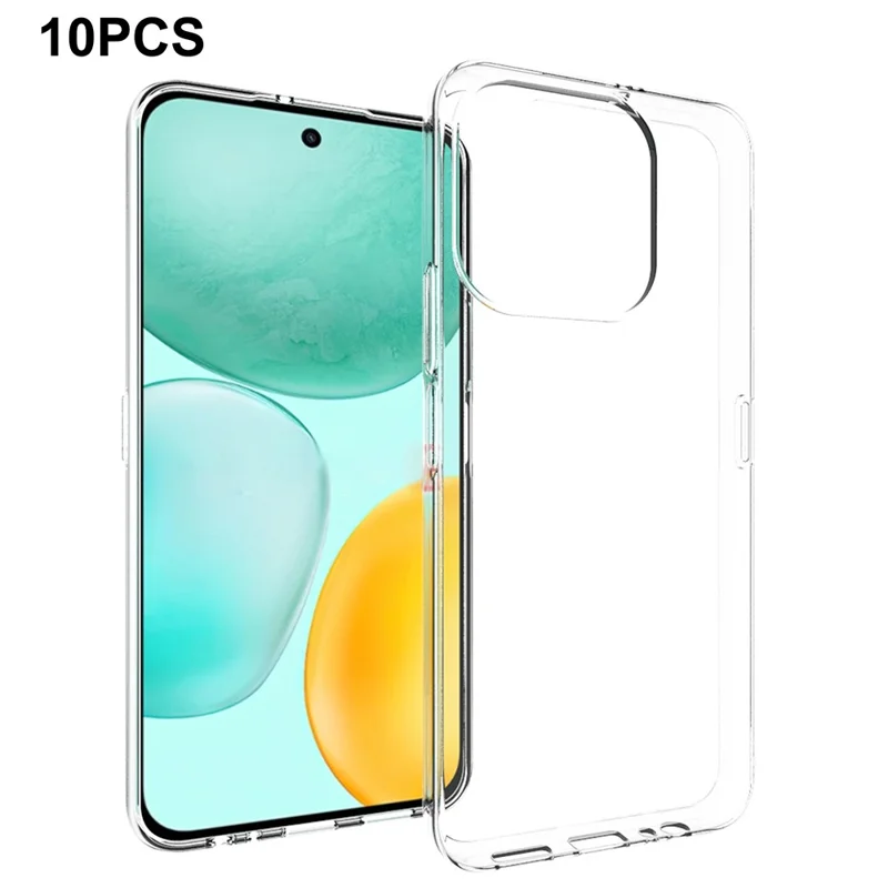 Pack de 10 Fundas Transparentes TPU Protectoras Libres de Marca para Honor X6c 4G