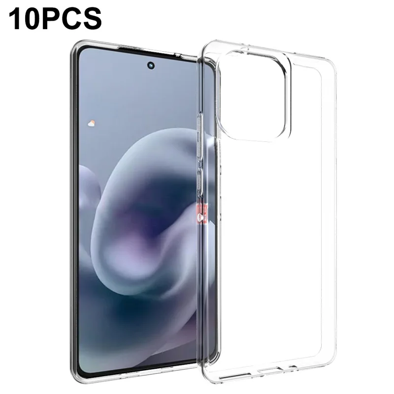 10Pcs  /  Pack For Motorola Moto G86 Power 5G Case Watermark Free TPU Protective Clear Phone Cover
