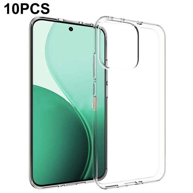10 шт. / Упаковка Чехол для Oppo Reno14 5G (Глобальная версия) из ТПУ, прозрачный защитный чехол без водяных знаков