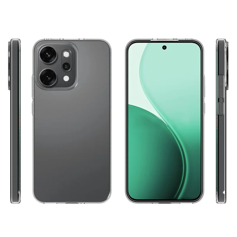 10 шт. / Упаковка Чехол для Oppo Reno14 5G (Глобальная версия) из ТПУ, прозрачный защитный чехол без водяных знаков