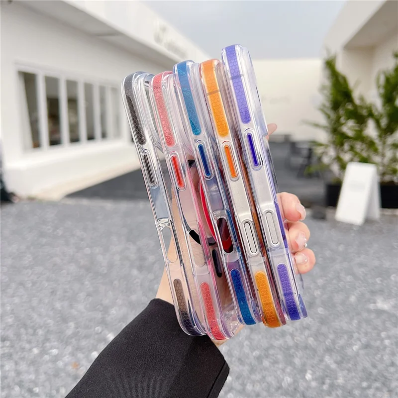 For iPhone 16 Pro Case Compatible with MagSafe Clear TPU Acrylic Phone Back Cover - Black