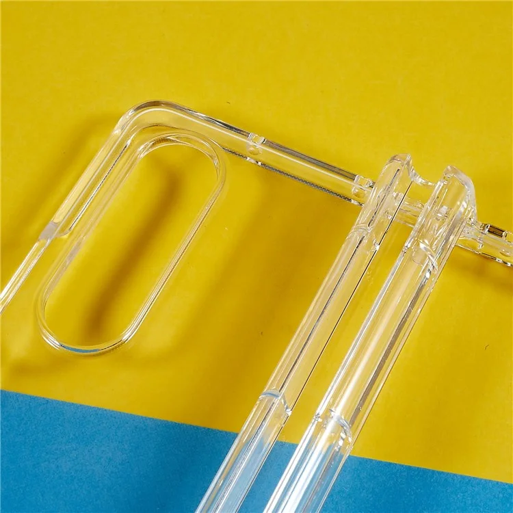 Pour Samsung Galaxy Z Fold4 5G Ultra Thin Folding Phone Protective Case Pen Slot Design Transparent Hard PC Anti-scratch Cover