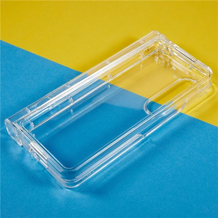 Pour Samsung Galaxy Z Fold4 5G Ultra Thin Folding Phone Protective Case Pen Slot Design Transparent Hard PC Anti-scratch Cover