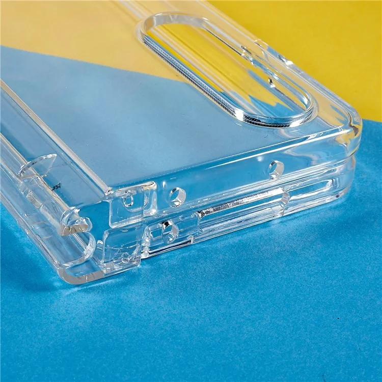 Pour Samsung Galaxy Z Fold4 5G Ultra Thin Folding Phone Protective Case Pen Slot Design Transparent Hard PC Anti-scratch Cover