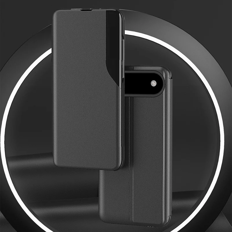 Per iPhone 17 Pro Max Cover Folio Flip Custodia in Pelle PU - Nero