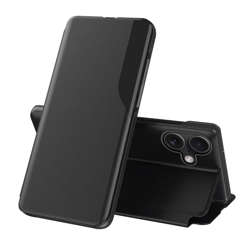 Étui folio en cuir PU avec support pour iPhone 17 - Noir