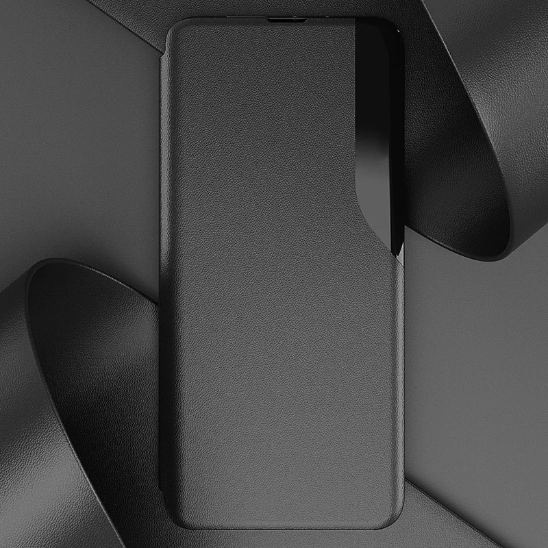 Für iPhone 17 Pro Max Handyhülle Folio Flip PU-Leder Ständer Hülle - Schwarz
