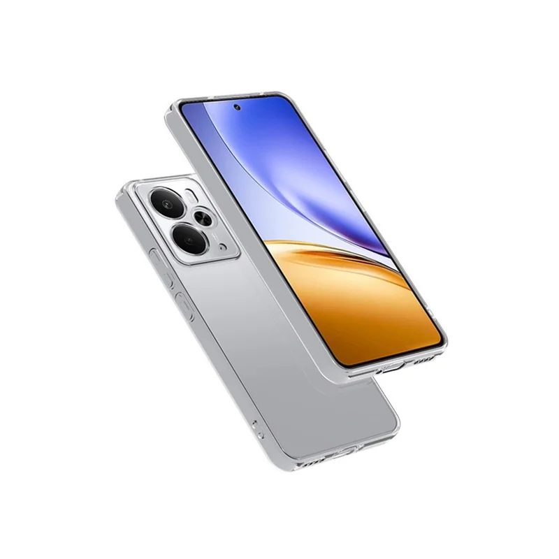 Für Realme 14T 5G Rückseite Ultra Dünne Flexible TPU Transparente Handyhülle