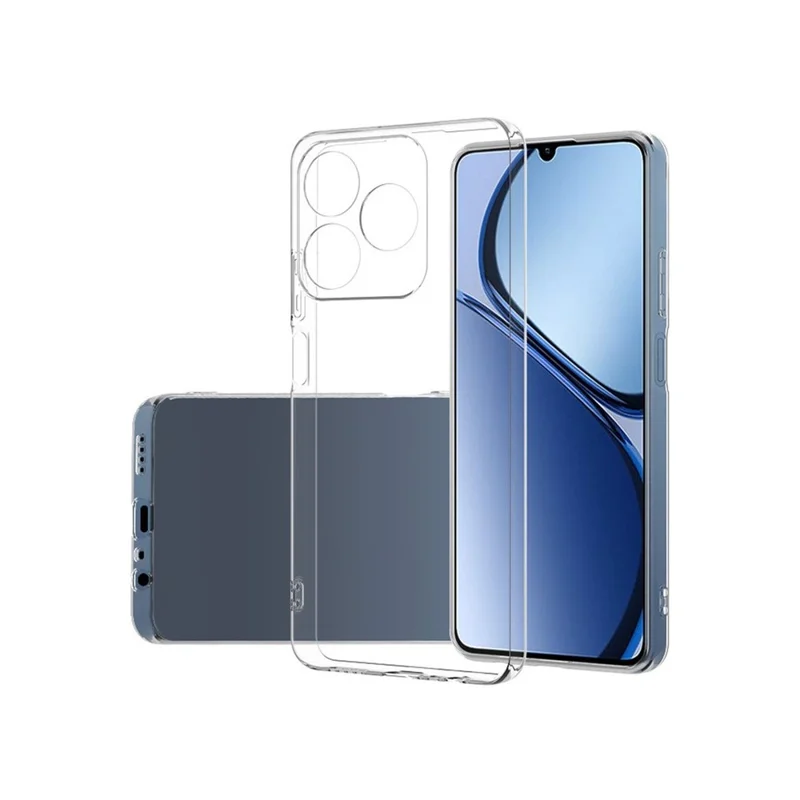 For Realme Note 60x 4G Back Cover Ultra Thin Flexible TPU Clear Phone Case