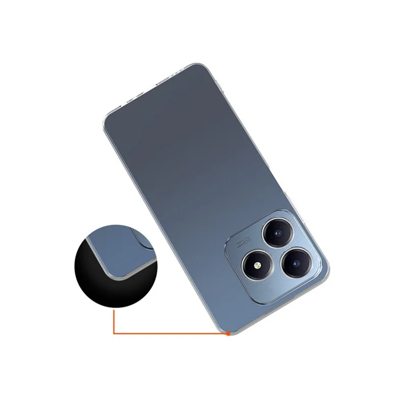 For Realme Note 60x 4G Back Cover Ultra Thin Flexible TPU Clear Phone Case