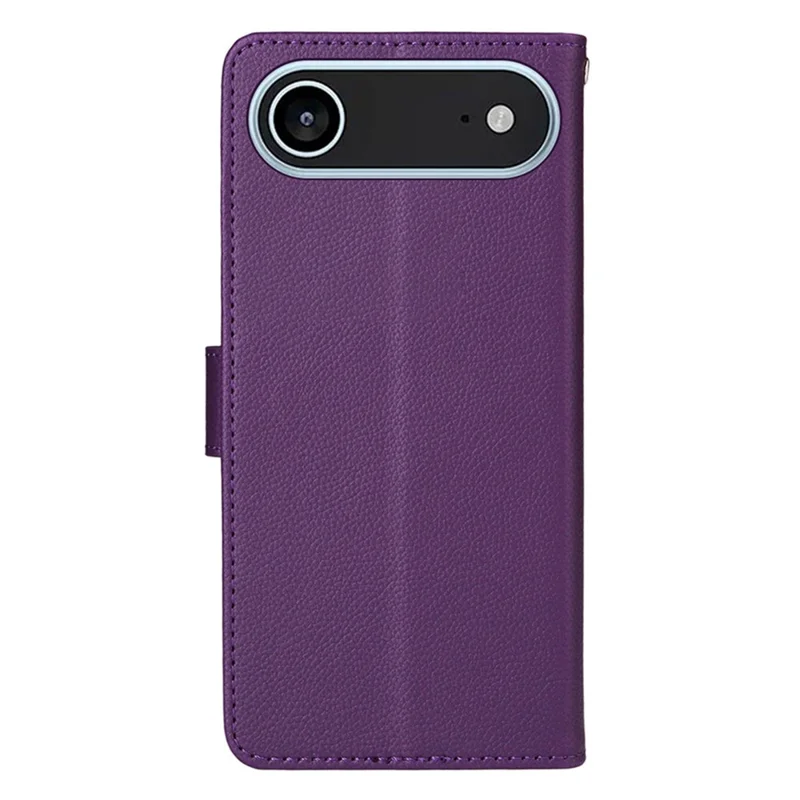 ENKAY HAT PRINCE Per iPhone 17 Cover a Portafoglio con Cinturino Blocco RFID in Pelle con Supporto - Viola