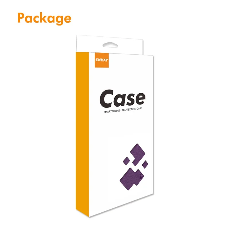ENKAY HAT PRINCE Per iPhone 17 Cover a Portafoglio con Cinturino Blocco RFID in Pelle con Supporto - Viola