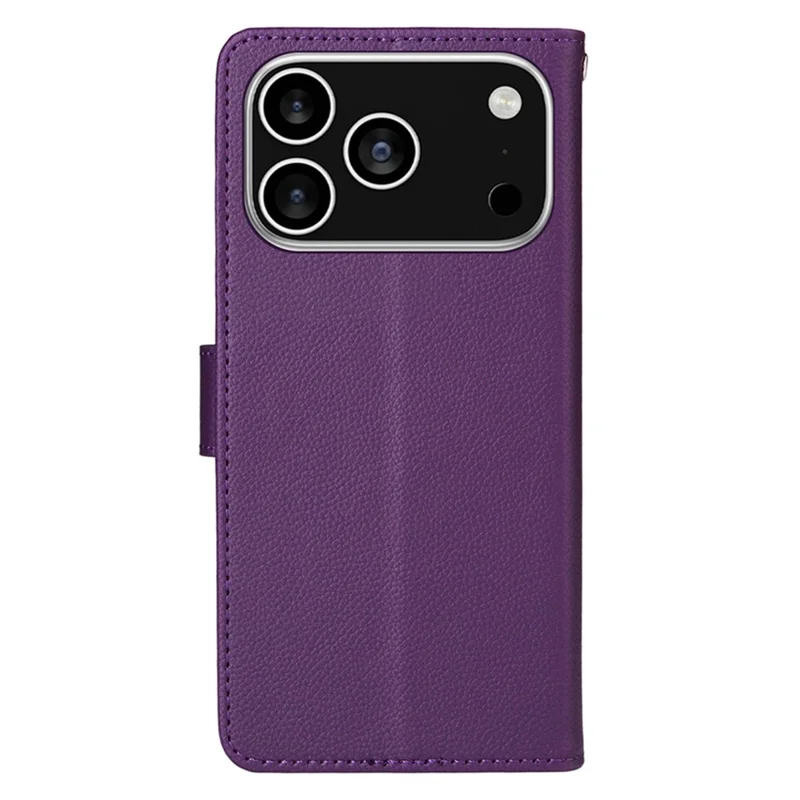 ENKAY HAT PRINCE Per iPhone 17 Pro Cover a Portafoglio con Cinturino Blocco RFID in Pelle con Supporto - Viola