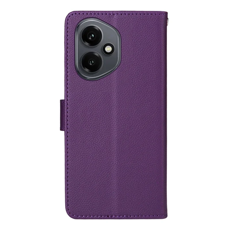ENKAY HAT PRINCE Pour Honor 400 5G (Global) Étui Portefeuille avec Sangle Blocage RFID en Cuir Support Housse de Téléphone - Violet
