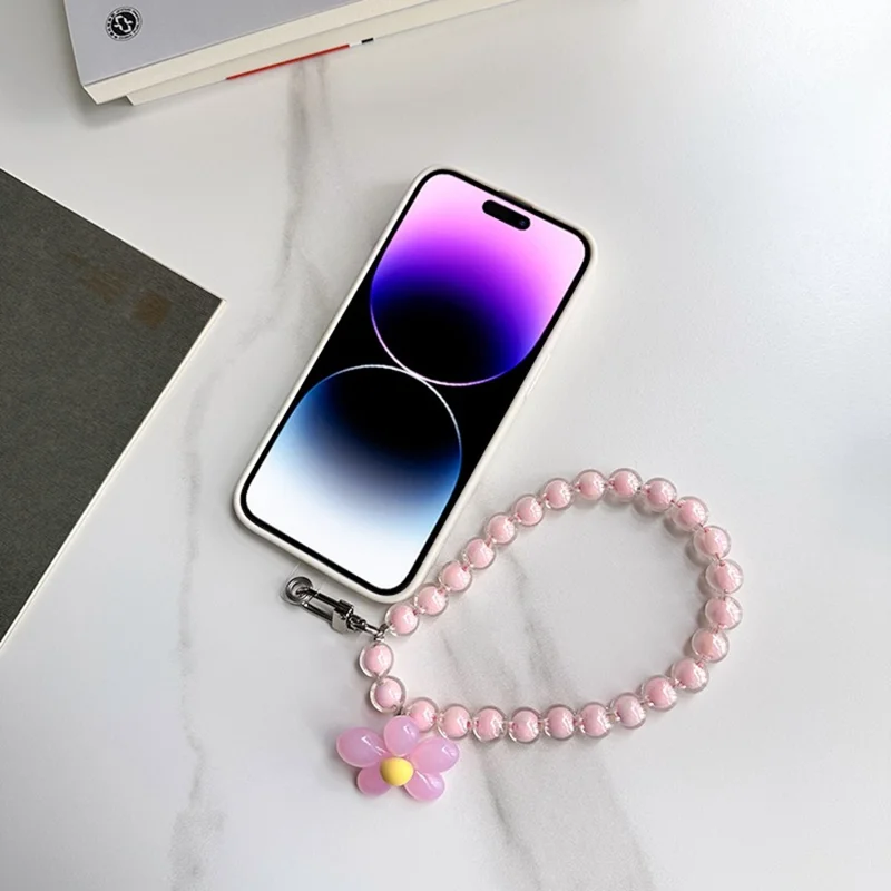 For iPhone 16 Pro Max Case with Phone Tether Tabs Protective TPU Phone Cover Wave Pattern Design - Yellow / Pink