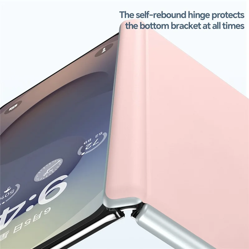 SULADA Für Samsung Galaxy Z Fold7 5G Hülle Lederhülle Kompatibel mit MagSafe Scharnierschutz - Rosa