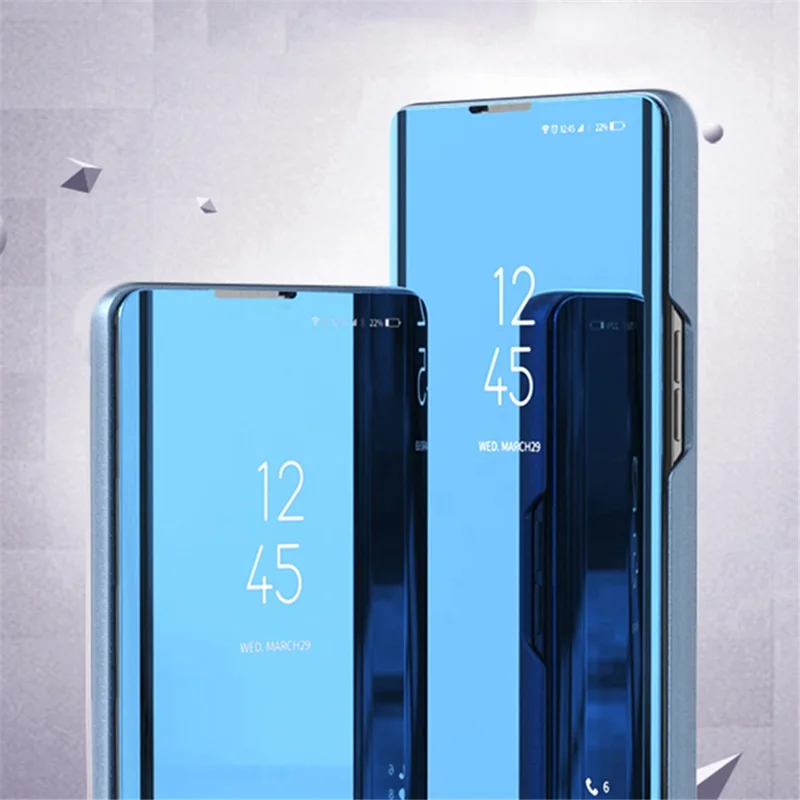 Per Xiaomi 12T 5G / 12T Pro 5G / Redmi K50 Ultra 5G Custodia Protettiva in PU Leather Flip Elettroplaccata con Vista Finestra Chiara Supporto Antigraffio Corpo Completo - Oro Rosa
