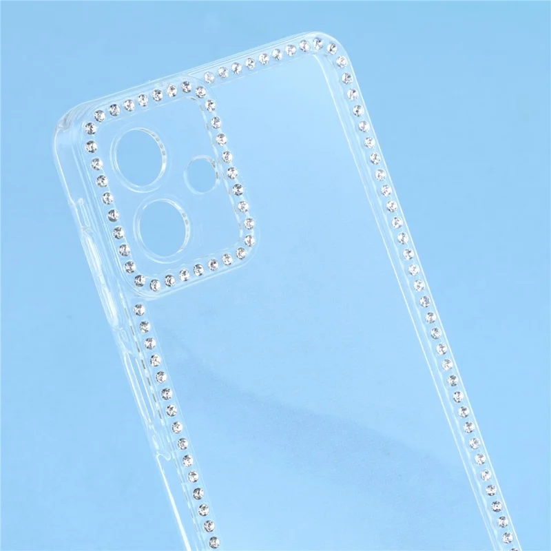 Per Samsung Galaxy A06 4G Custodia TPU Decorazione Rhinestone Chiaro Coperchio Posteriore del Telefono, Taglio Preciso