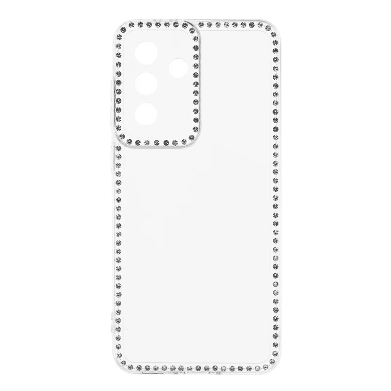 For Samsung Galaxy A16 4G  /  5G TPU Case Rhinestone Decor Clear Phone Back Cover, Precise Cutout