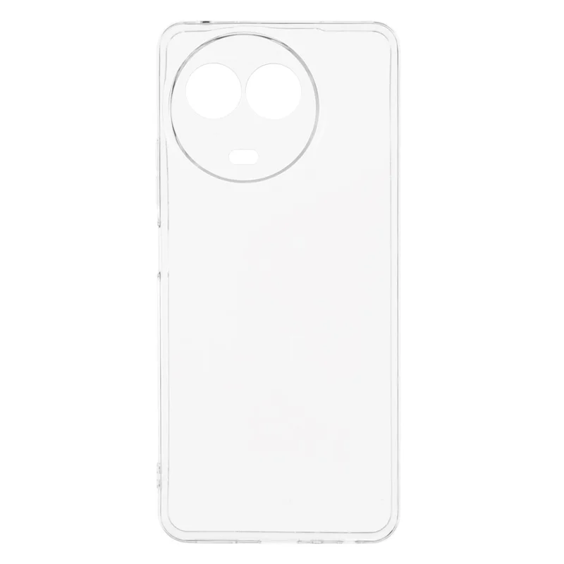 Für Realme C67 5G Rückseite Ultradünne flexible TPU transparente Handyhülle