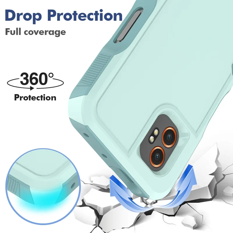 For Samsung Galaxy XCover7 Pro Case 2 in 1 PC + TPU Shockproof Phone Cover - Mint Green