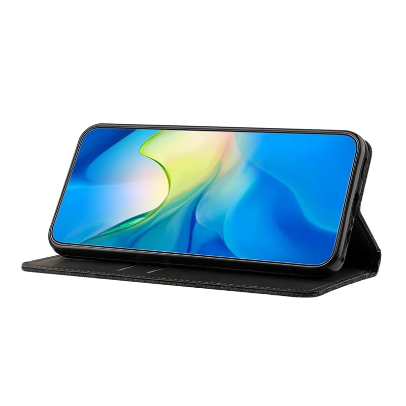 Cover per iPhone 17 Pro Max con Portafoglio Stampato a Fiori e Supporto - Nero