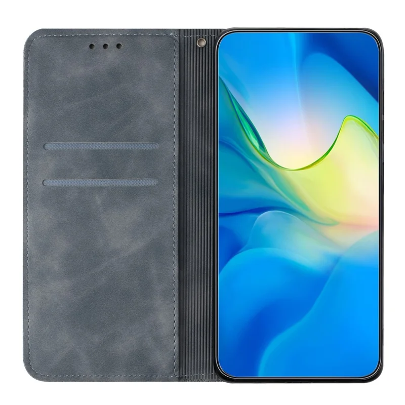 For iPhone 18 Pro Max / 17 Pro Max Case Imprinted Flower Wallet Stand Leather Phone Cover - Grey