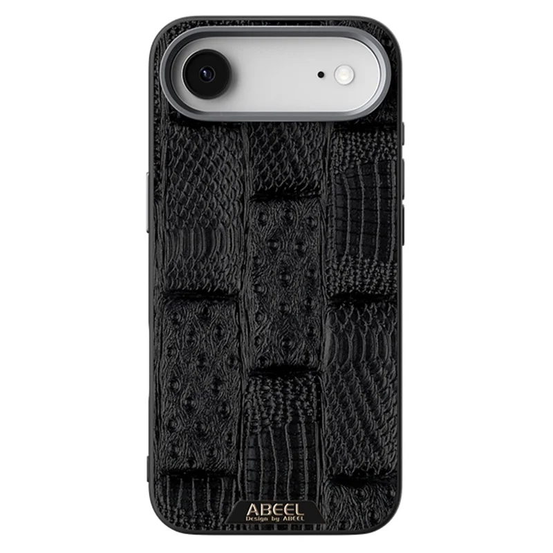 ABEEL For iPhone 17 Air Case Compatible with MagSafe Beast Texture Micro-Embossing Back Cover - Black