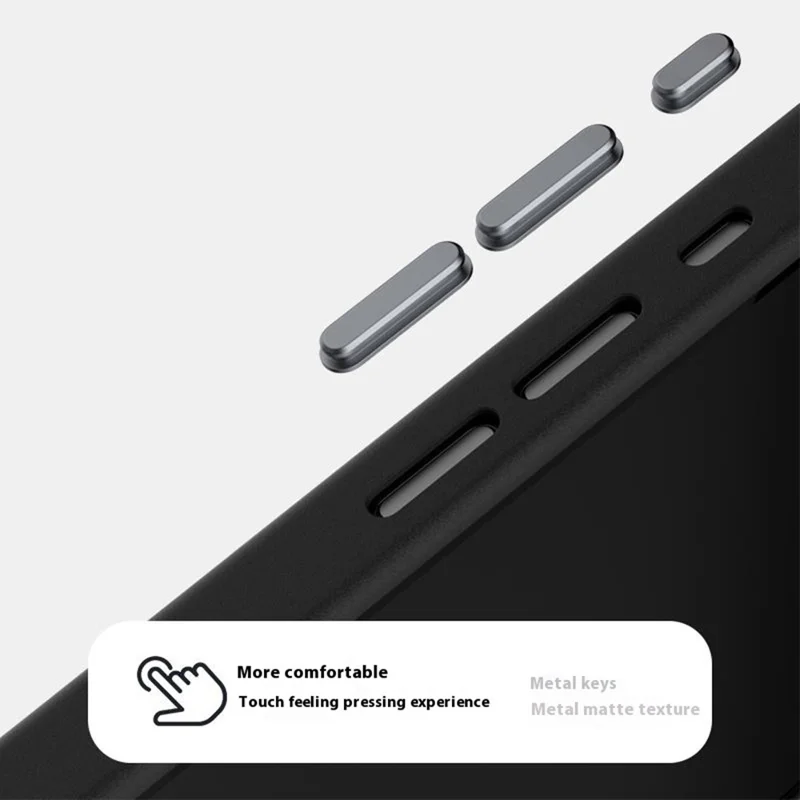 ABEEL For iPhone 16e Case Compatible with MagSafe Beast Texture Micro-Embossing Back Cover - Black