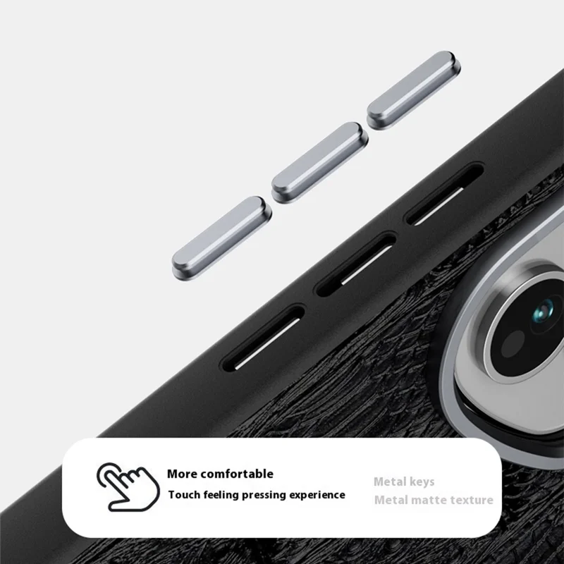 ABEEL For Honor 400 5G (Global) Case Compatible with MagSafe Beast Texture Micro-Embossing Back Cover - Black