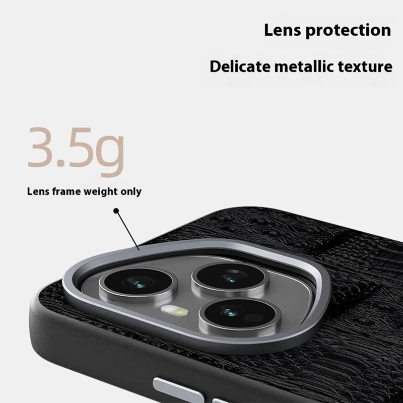 ABEEL For Honor 400 Pro 5G (Global) Case Compatible with MagSafe Beast Texture Micro-Embossing Back Cover - Black
