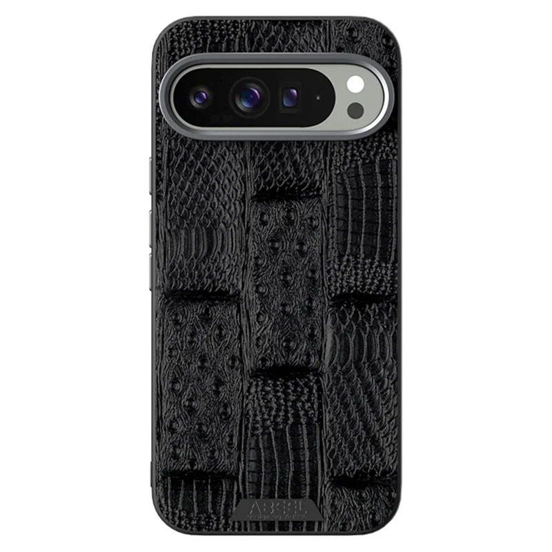 ABEEL For Google Pixel 9 Pro XL Case Compatible with MagSafe Beast Texture Micro-Embossing Back Cover - Black